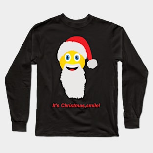 Smiley dedicated to Christmas Long Sleeve T-Shirt